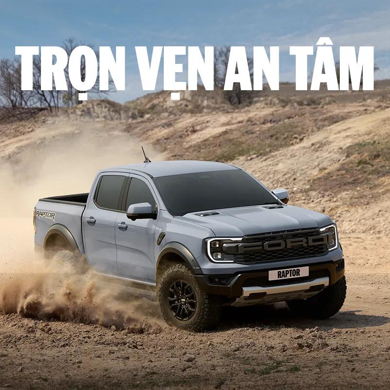 Kiểm tra an toàn Ford Ranger Raptor trước khi offroad ở Hà Tĩnh